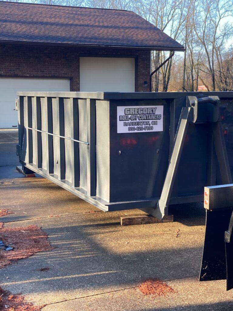 Roll-Off Container on Residential property often also called a dumpster.